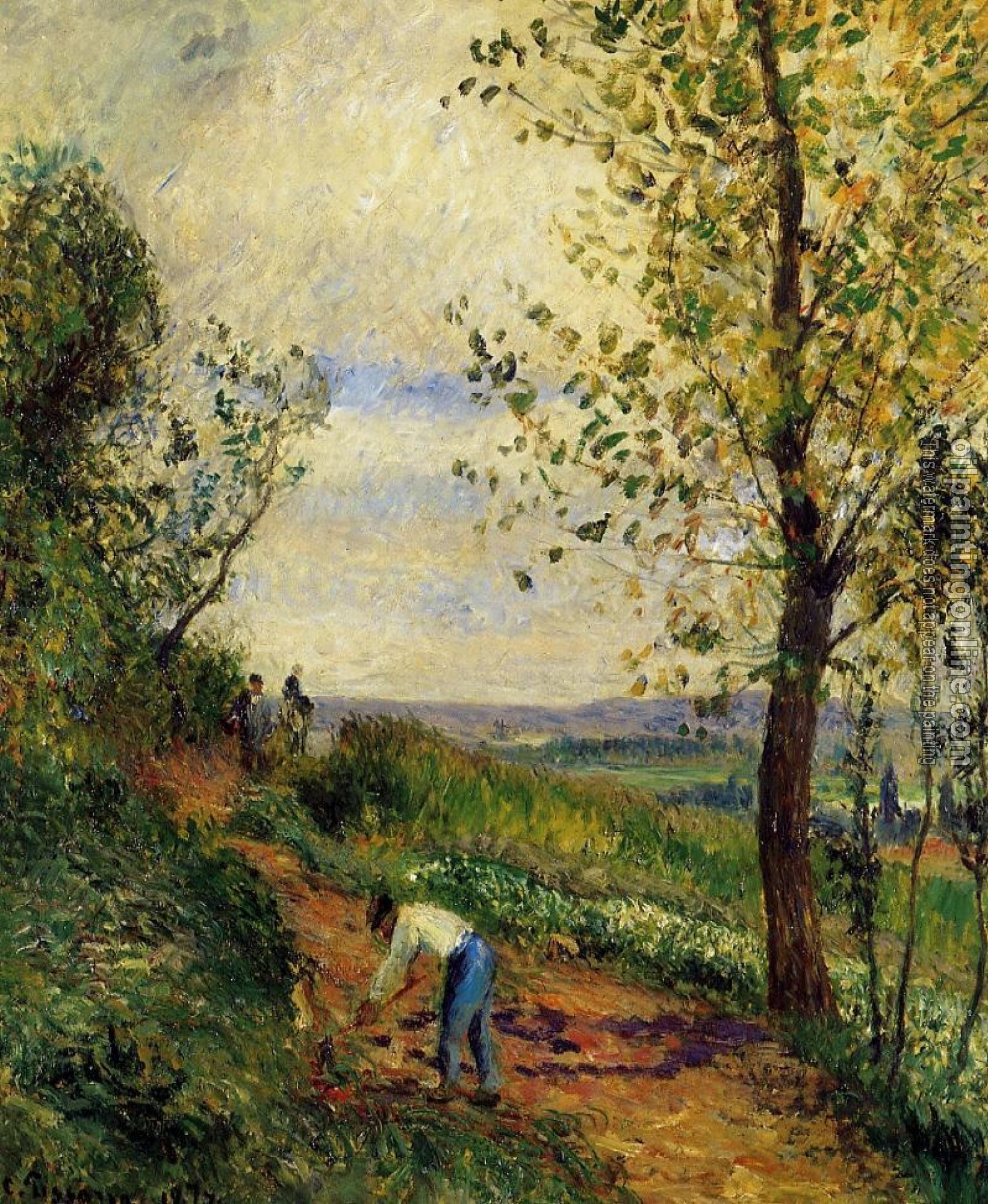 Pissarro, Camille - Landscape with a Man Digging